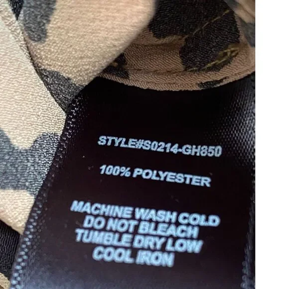 Sanctuary Leopard Everyday Printed A-Line Skirt Print Skirt Caramel Size Small - Picture 5 of 5